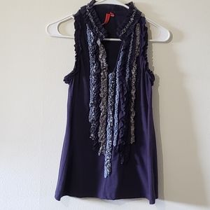 One.september Ruffled Tank Top